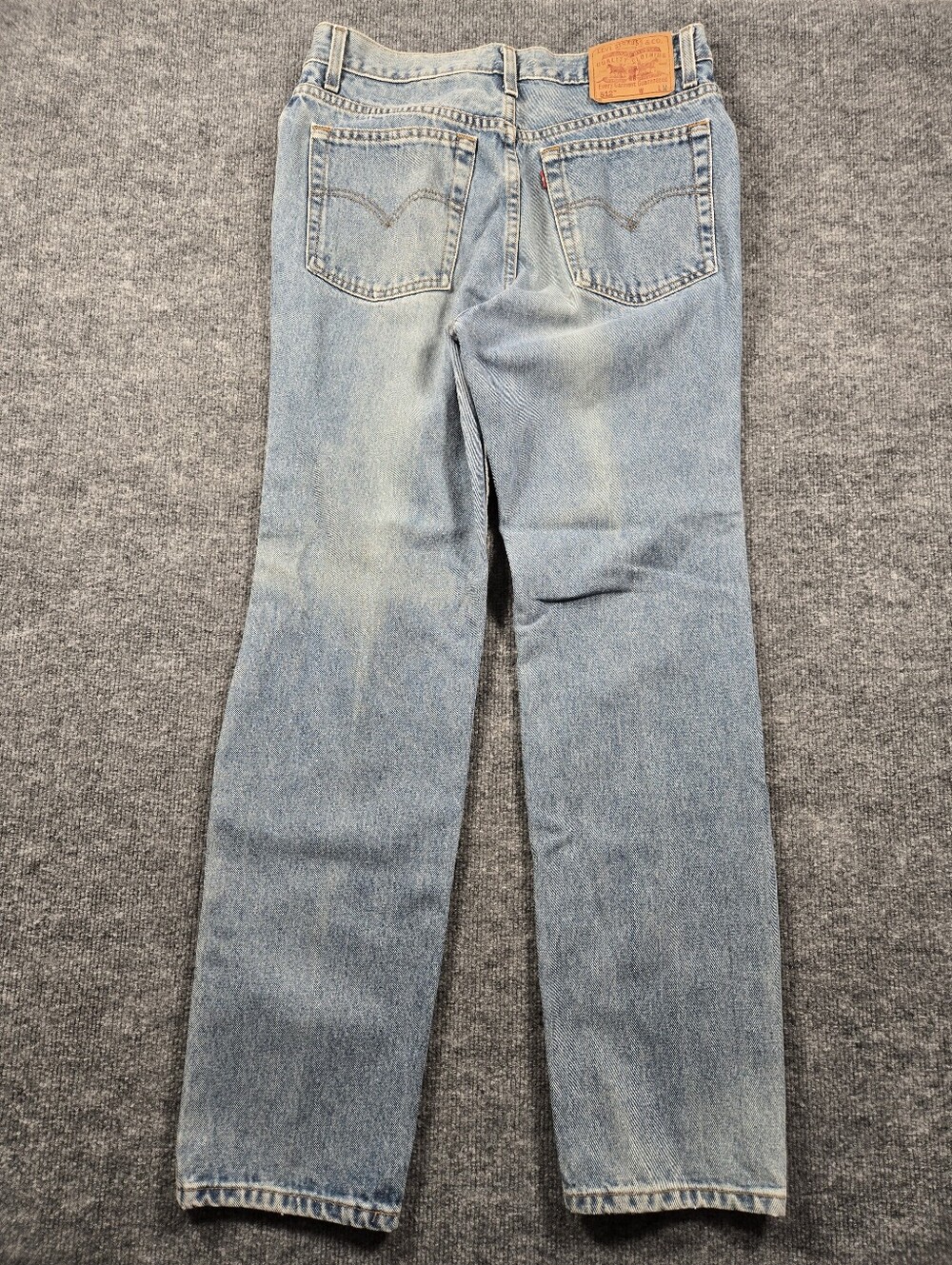 Vintage 90s Levi's 512 Slim Fit Straight Leg Jeans Light Wash‎ Denim Size 13 - Picture 5 of 11